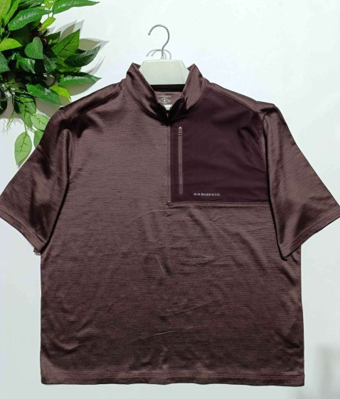 تیشرت ورزشی نیم زیپ برند G.H.BASS&CO(استوک فروشگاهی) 2