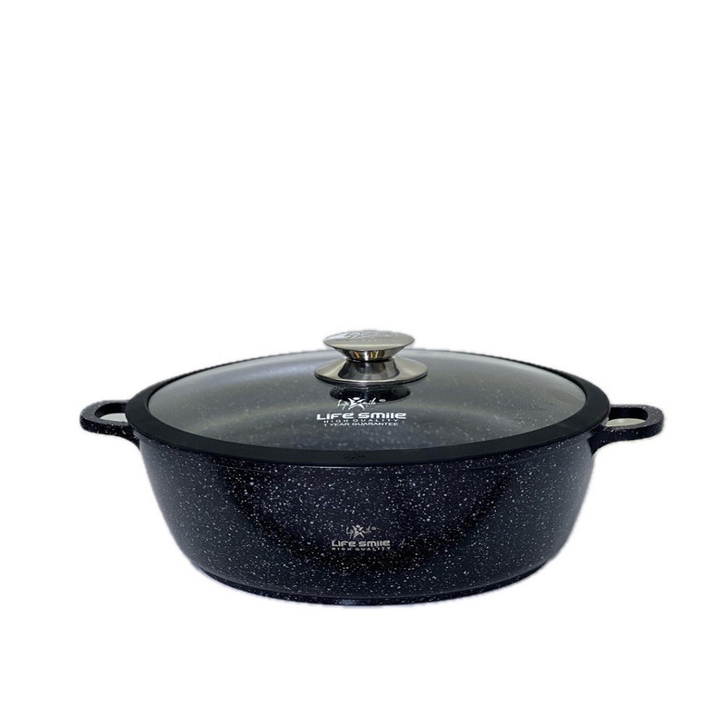 سرویس قابلمه و تابه گرانیتی 24 پارچه لایف اسمایل مدل LIFEP7S-24-BLACK 5