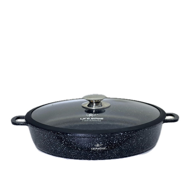 سرویس قابلمه و تابه گرانیتی 24 پارچه لایف اسمایل مدل LIFEP7S-24-BLACK 6