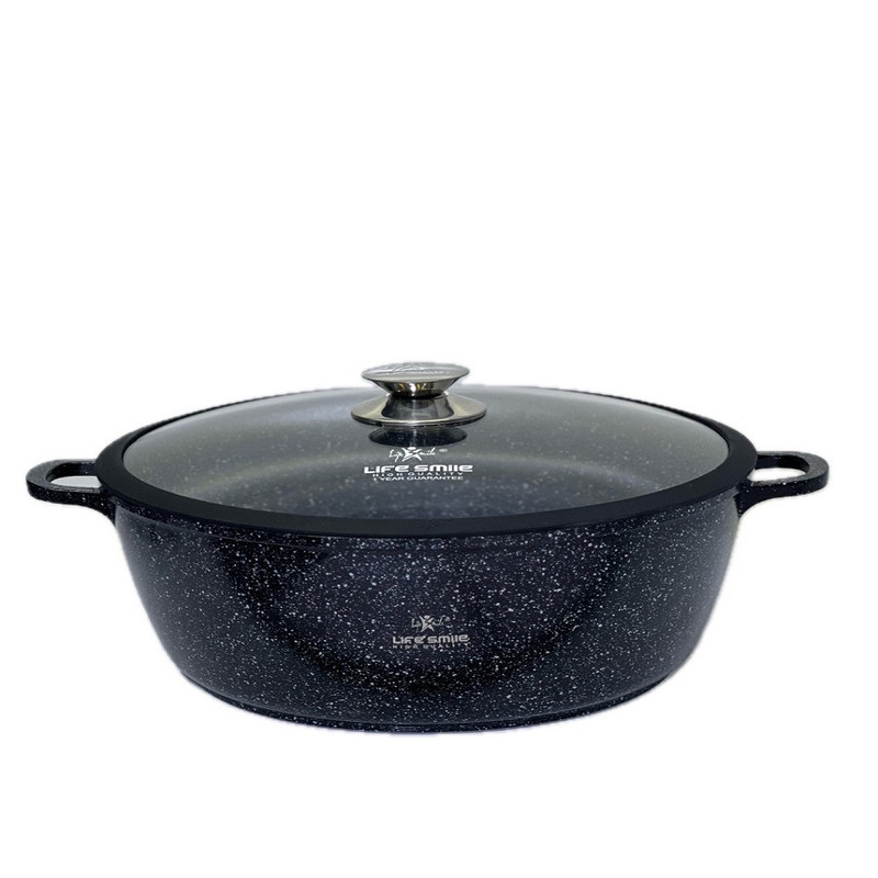 سرویس قابلمه و تابه گرانیتی 24 پارچه لایف اسمایل مدل LIFEP7S-24-BLACK 7