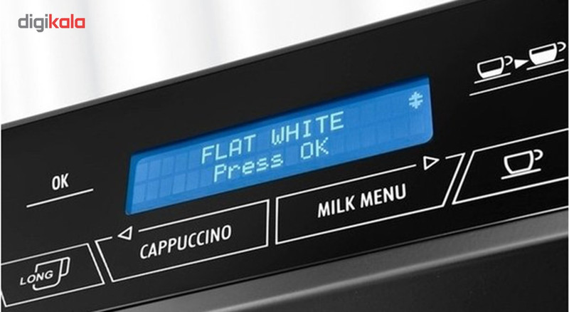 اسپرسو ساز خانگی 2 لیتری دلونگی مدل ELETTA ECAM44.660B، تمام اتوماتیک با مصرف دانه قهوه، مناسب تهیه اسپرسو، کافه لاته، کاپوچینو، 10