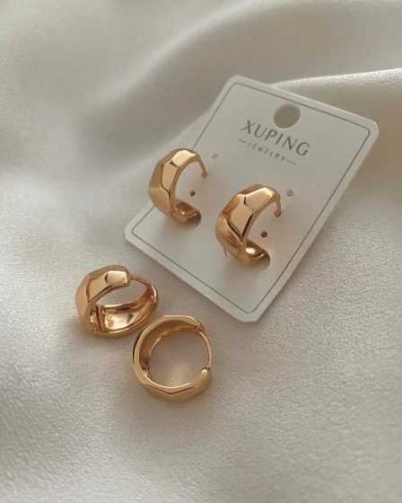 گوشواره آینه ای چند وجهی ژوپینگ 2