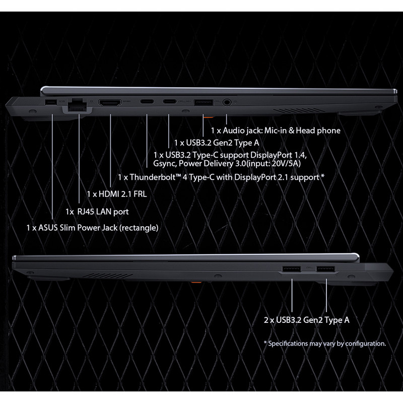 لپ تاپ 16 اینچی ایسوس مدل TUF Gaming F16 FX608JMR-F16I75060-i7 14650HX-RTX5060 8GB-32GB DDR5 5600MHz-1TB SSD-FHD 165Hz-W 10