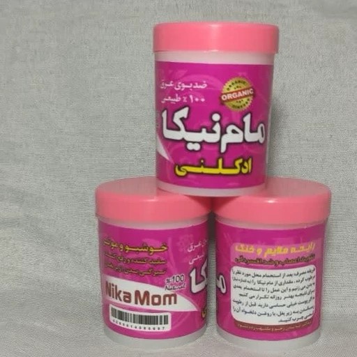 مام پودری نیکا ادکلنی رایحه ملایم و خنک( صورتی) 2