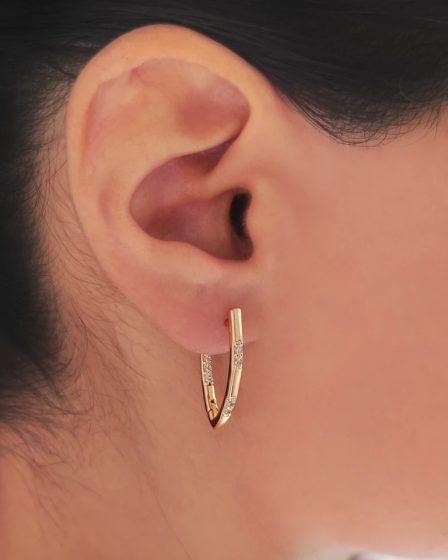 گوشواره هفتی نگین دار ژوپینگ 3