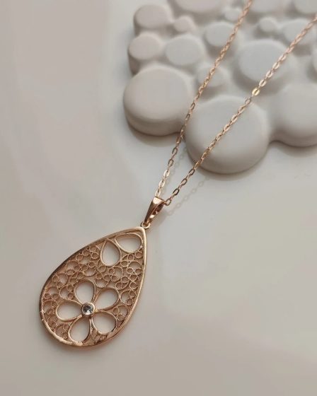 گردنبند قاب عکس فلاور ژوپینگ 3