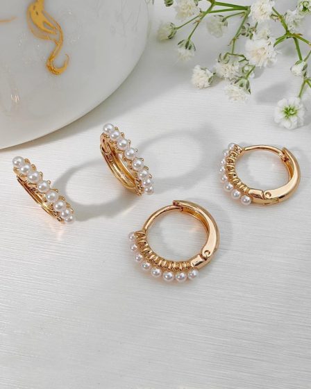 گوشواره مینیاتوری مرواریدی ژوپینگ 3