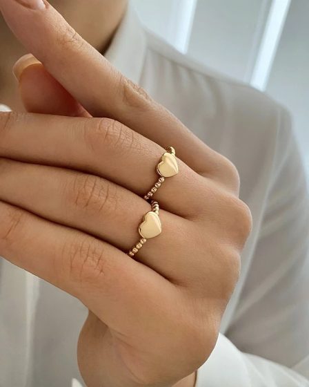 انگشتر ظریف قلب کایلی ژوپینگ 6