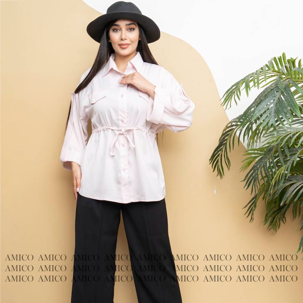 شومیز جنس پری ساتن کمر گت 7