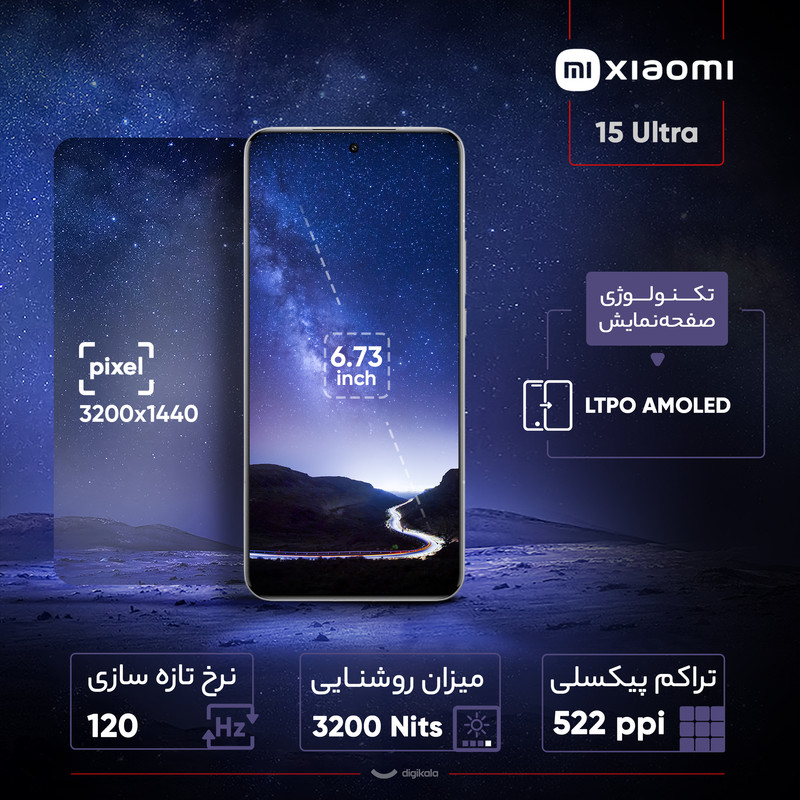 گوشی موبایل شیائومی مدل 15 Ultra دو سیم کارت ظرفیت 512 گیگابایت و رم 16 گیگابایت 27