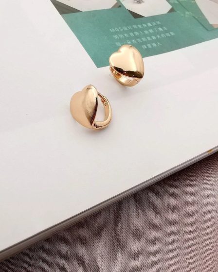 گوشواره آیینه ای حلقه ای قلب ژوپینگ 3