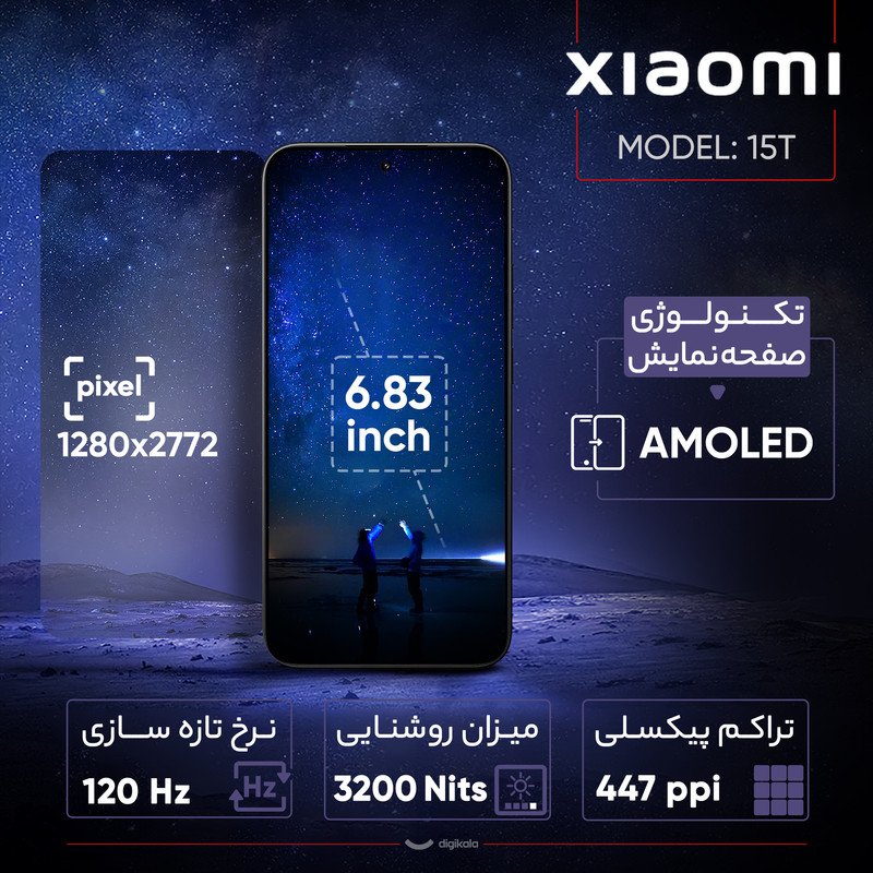 گوشی موبایل شیائومی مدل 15T دو سیم کارت ظرفیت 512 گیگابایت و رم 12 گیگابایت 22