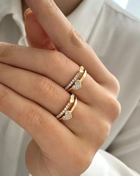 انگشتر قلب نگین دار ژینوس ژوپینگ 2