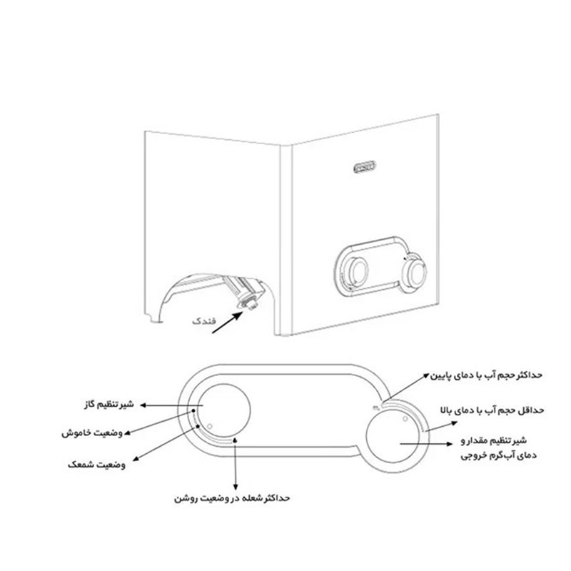 آبگرمکن دیواری بوتان مدل B4318if Turbo 7