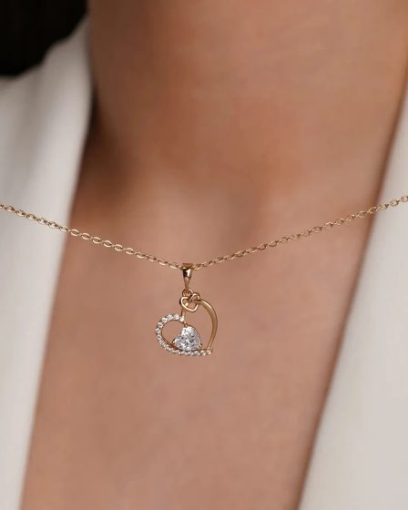 گردنبند قلب و جواهر ژوپینگ 2