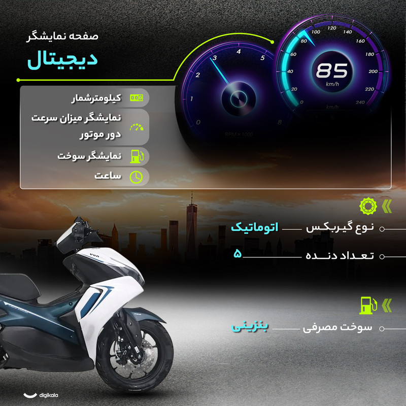 موتور سیکلت هانی مدل آیروکس AX150 سی سی - سال1404 19