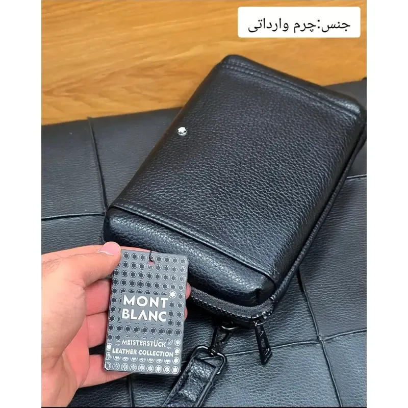 کیف دستی پاسپورتی مونت بلانک چرم وارداتی 5
