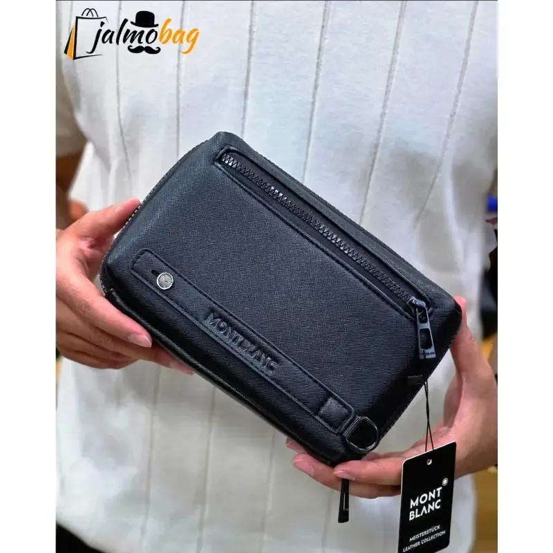 کیف دستی پاسپورتی مونت بلانک چرم وارداتی 6