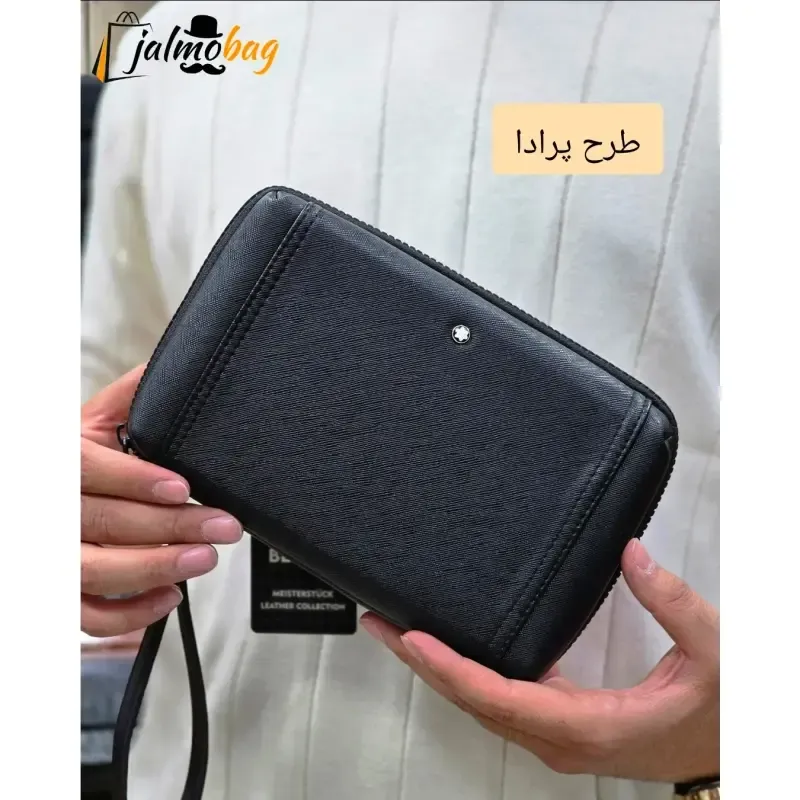 کیف دستی پاسپورتی مونت بلانک چرم وارداتی 7