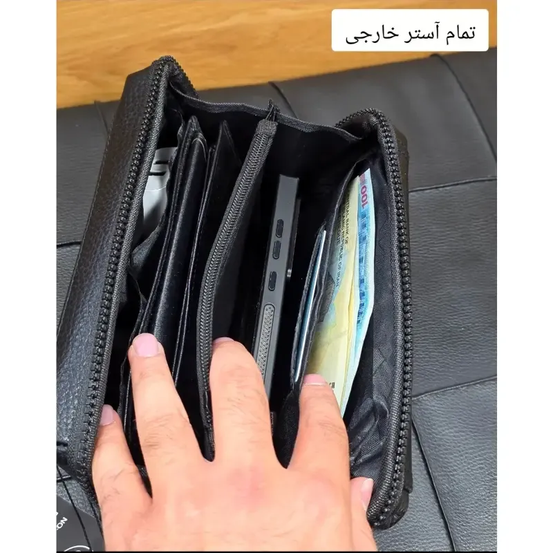 کیف دستی پاسپورتی مونت بلانک چرم وارداتی 9