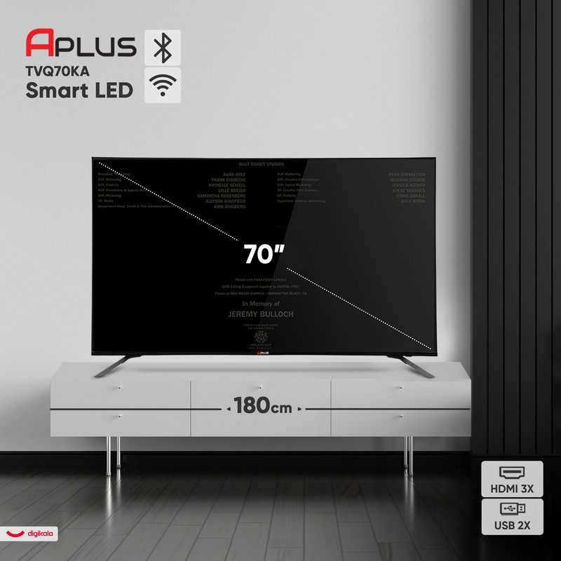 تلویزیون 70 اینچ کیو ال ای دی هوشمند آپلاس مدل TVQ70KA 4