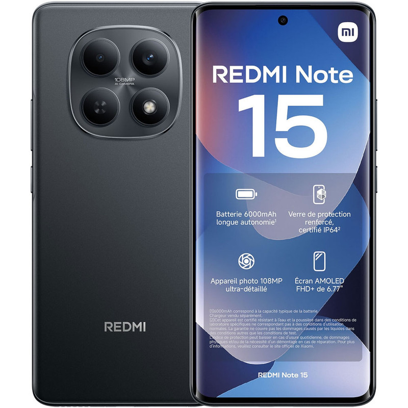 گوشی موبایل شیائومی مدل Redmi Note 15 4G دو سیم کارت ظرفیت 256 گیگابایت و رم 8 گیگابایت 5