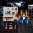 هدلایت هدلایت تیکار مدل T43 زرد نچرال 4300K پایه H11 (60 وات)