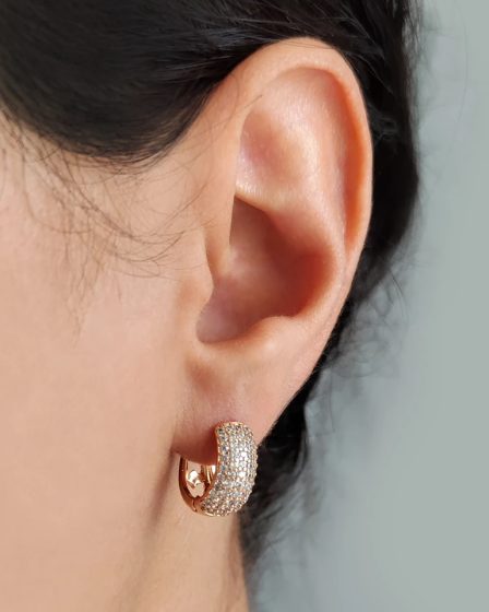 گوشواره طرحدار فول نگین ژوپینگ 3