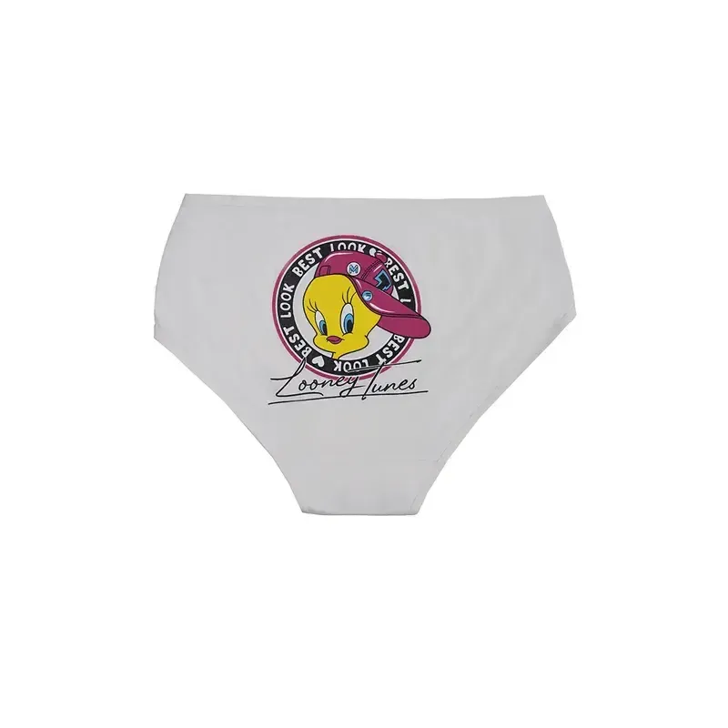 شورت زنانه اسلیپ پشت چاپی طرح توییتی سایز 2XL نخی بانو 11