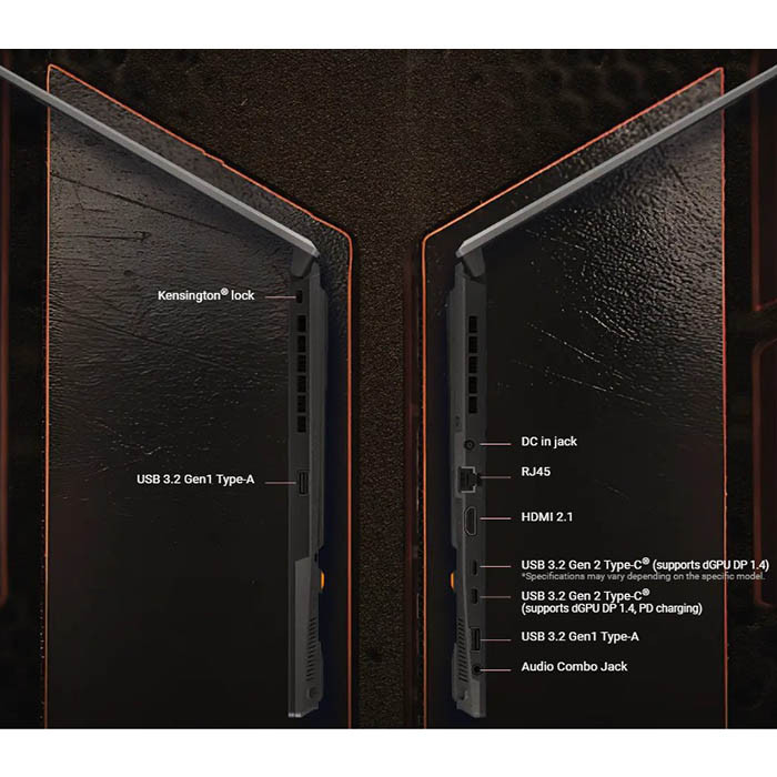 لپ تاپ 16 اینچی ایسوس مدل TUF Gaming A16 FA607NUG-WH73-R7 7445HS-RTX4050 6GB-16GB DDR5 5600MHz-512GB SSD-FHD 144Hz-W 11