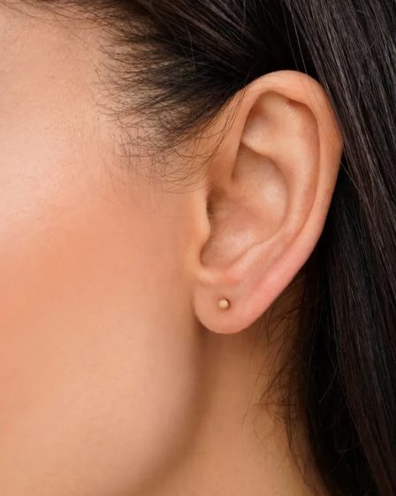 گوشواره میخی ظریف گوی شنی ژوپینگ 2