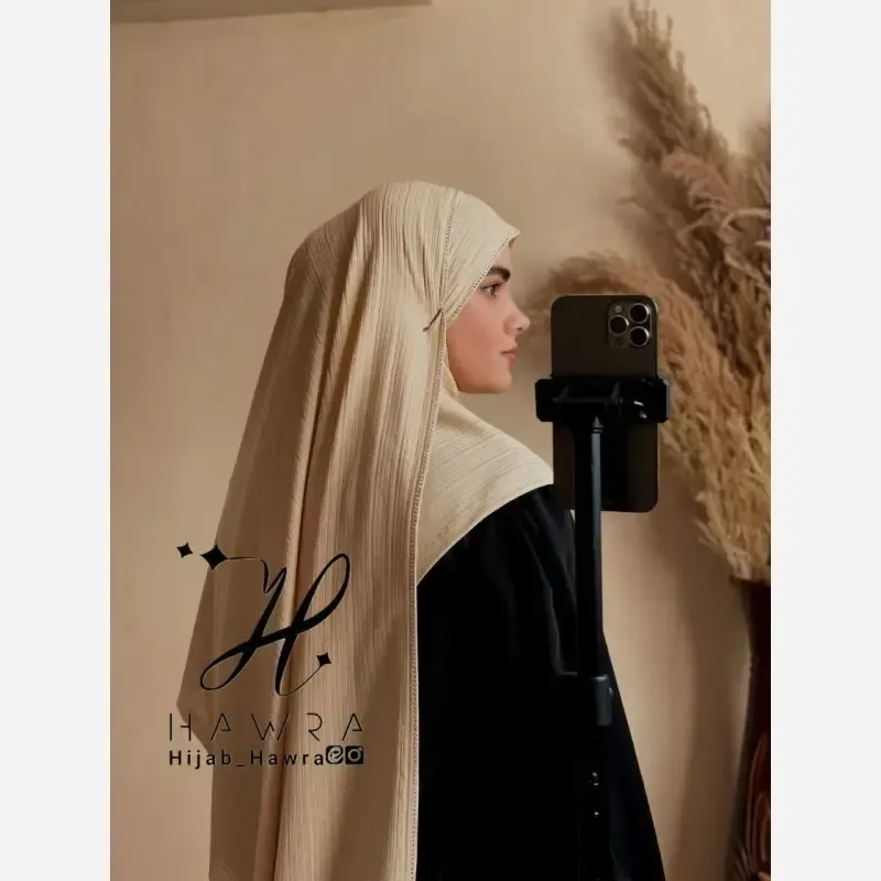 شال کشی کویتی نگین دار کریشه تریکو کش نوک مدادی ابعاد 75 در 200 سانتیمتر 6