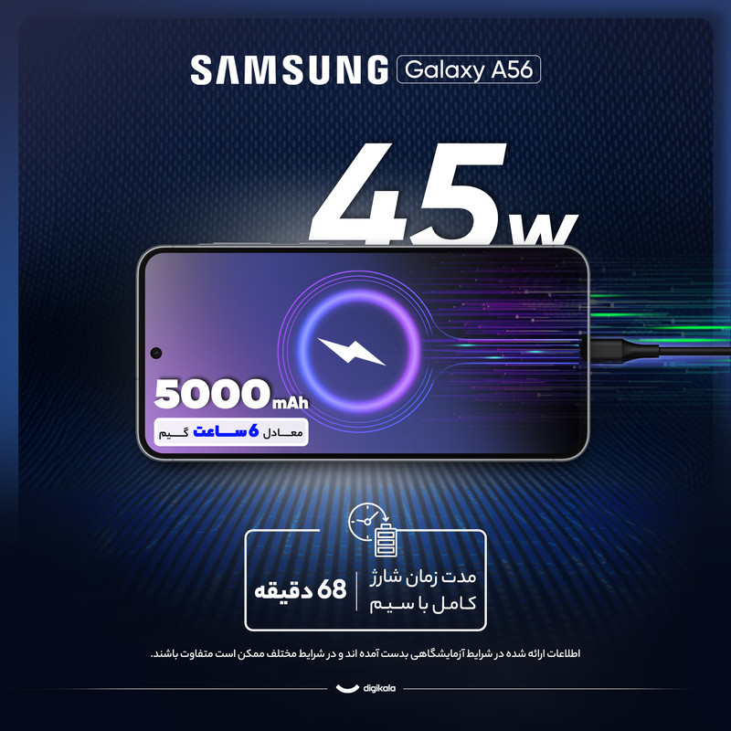 گوشی موبایل سامسونگ مدل Galaxy A56 دو سیم کارت ظرفیت 256 گیگابایت و رم 8 گیگابایت - ویتنام 17