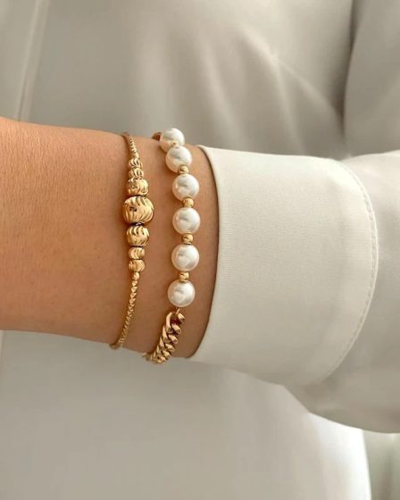 دستبند مرواریدی قفل تی ژوپینگ 4