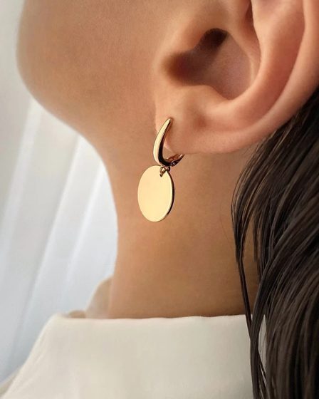 گوشواره آینه ای سکه ژوپینگ 3