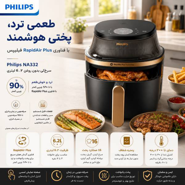 هواپز 6.2 لیتر فیلیپس مدل NA332 3