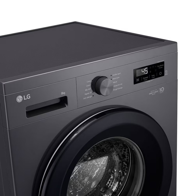 ماشین لباسشویی 9 کیلوگرم اتوماتیک ال جی مدل F2Y1VYP6J 23