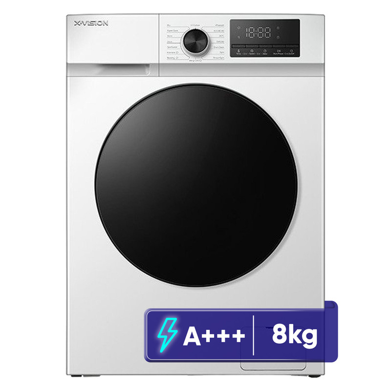 ماشین لباسشویی 8 کیلوگرم اتوماتیک ایکس ویژن مدل TF84-AWBL/ASBL 3