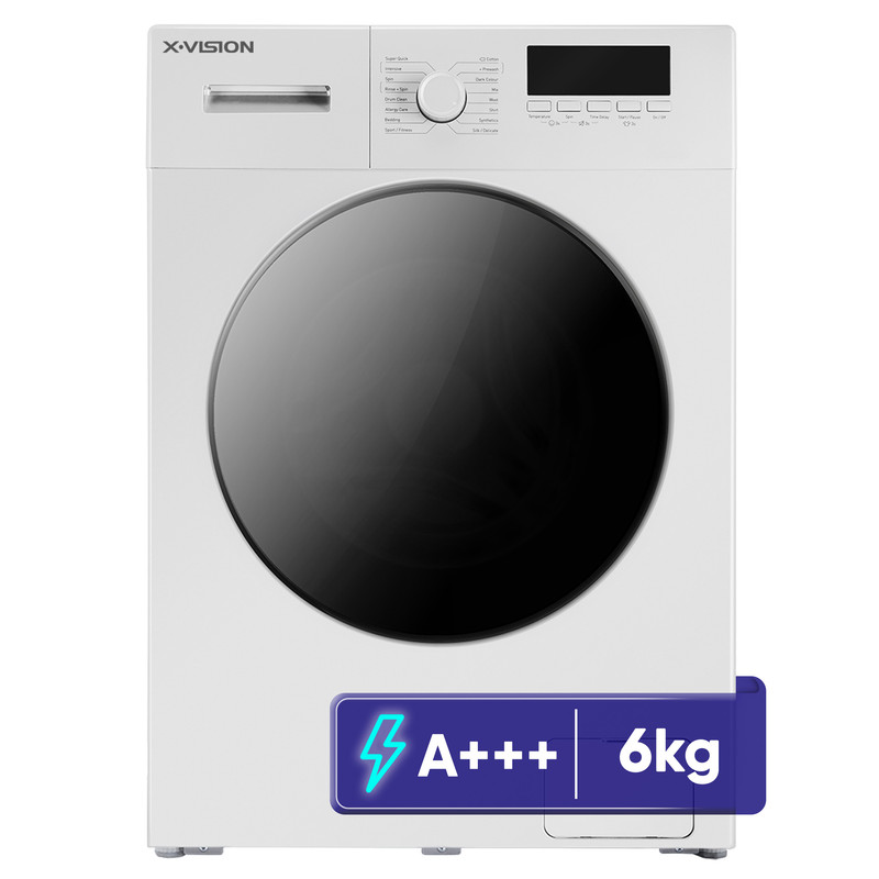 ماشین لباسشویی 6 کیلوگرم اتوماتیک ایکس ویژن مدل TE62-AW/AS 3