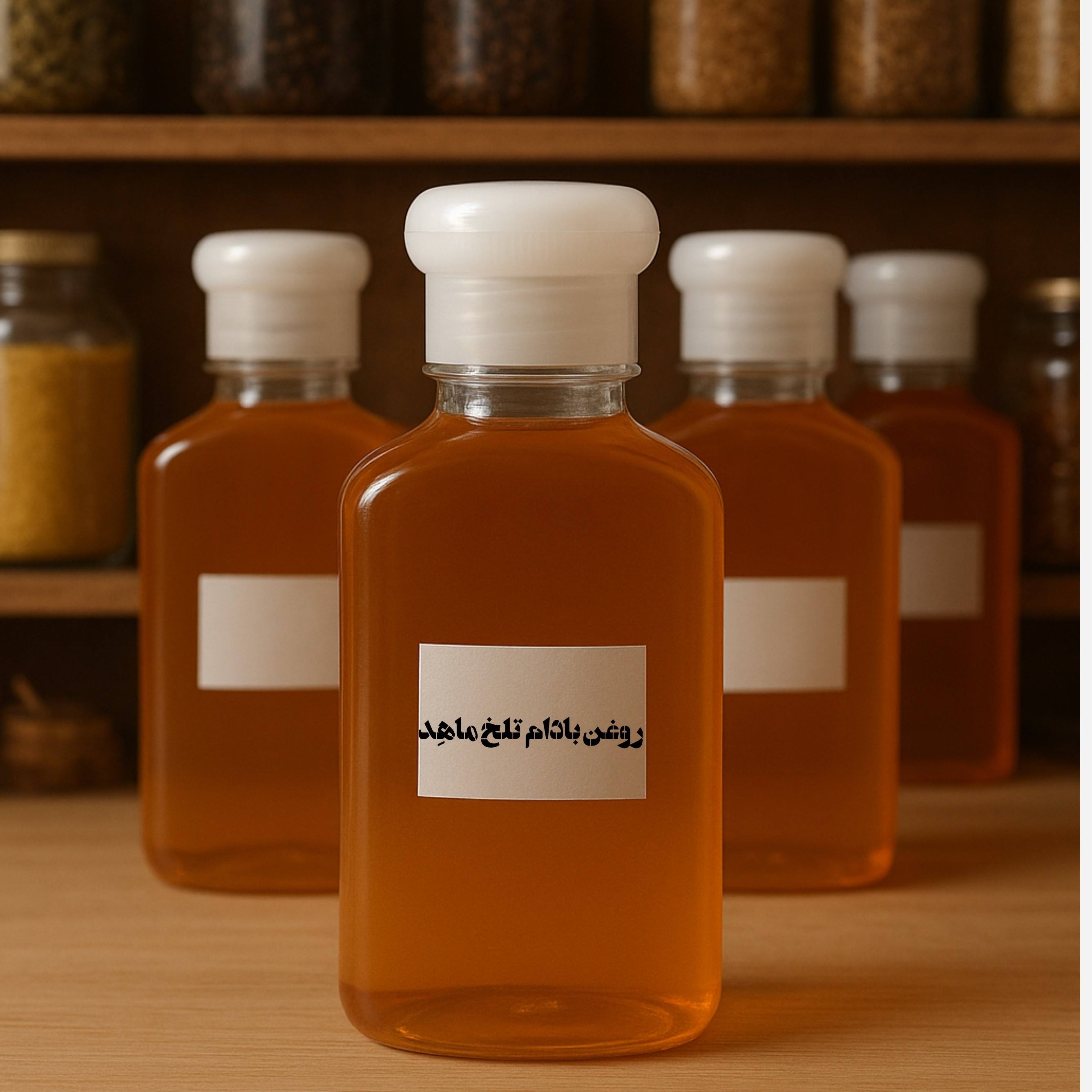 روغن بادام تلخ اصل/ضدلک و روشن کننده پوست/120 سی سی