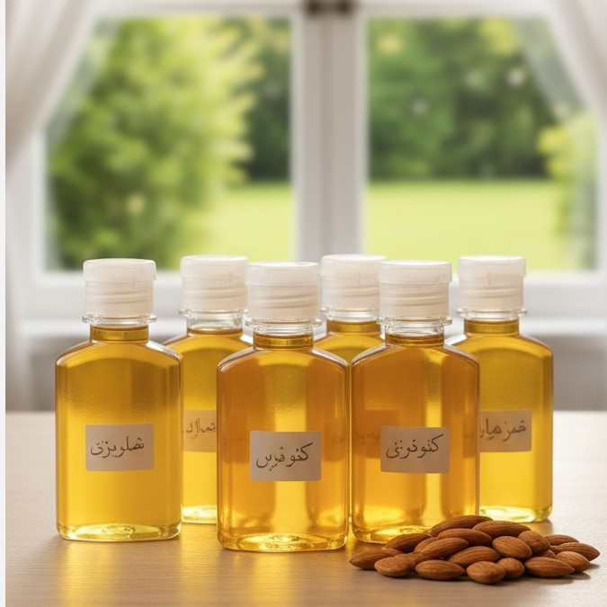 روغن بادام شیرین اصل/نرم کننده و روشن کننده پوست/درمان موخوره/120 سی سی 2