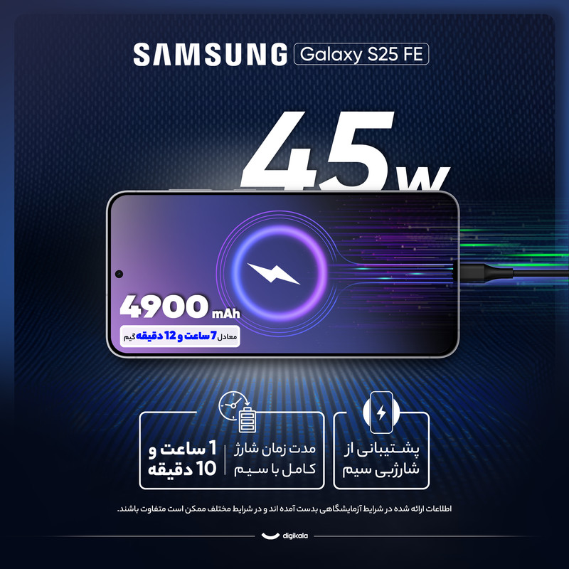گوشی موبایل سامسونگ مدل Galaxy S25 FE دو سیم کارت ظرفیت 256 گیگابایت و رم 8 گیگابایت - ویتنام 24