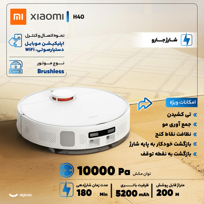 جارو رباتیک شیائومی مدل H40 2865 12